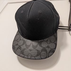 Mens Coach Flat Brim Hat
